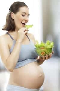 embarazada vegetariana