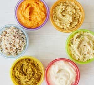 purés para bebés