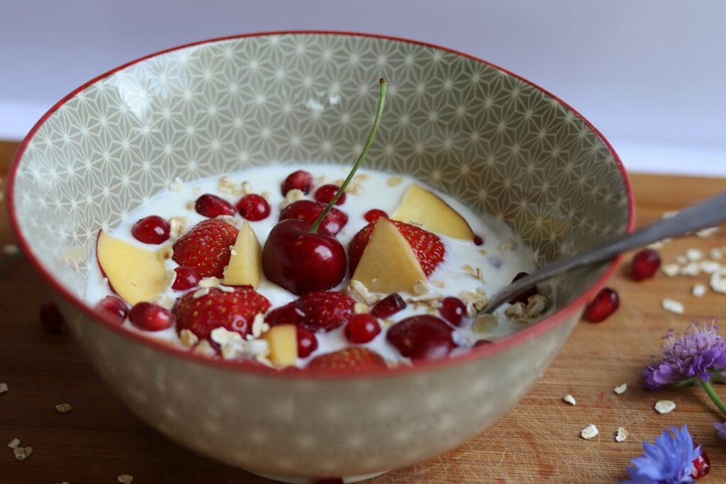 cereales y frutas